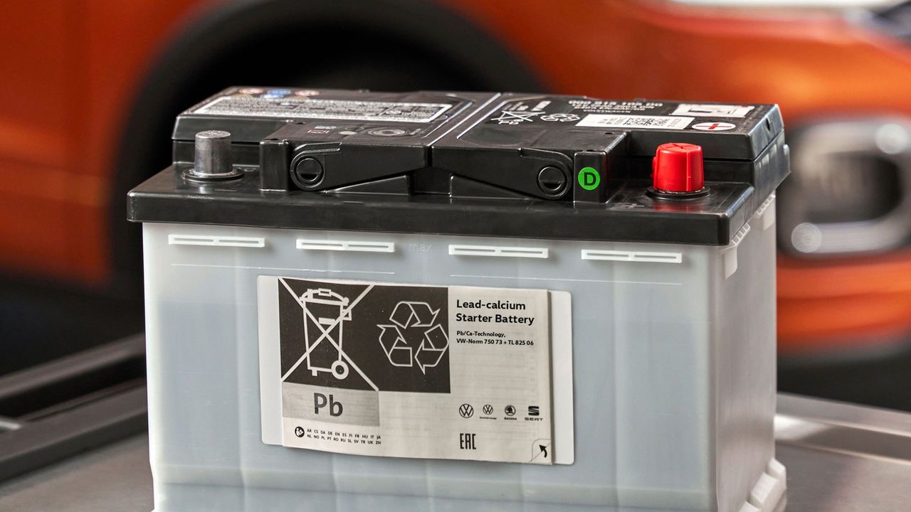 Eine 12 Volt Batterie für den VW ID.