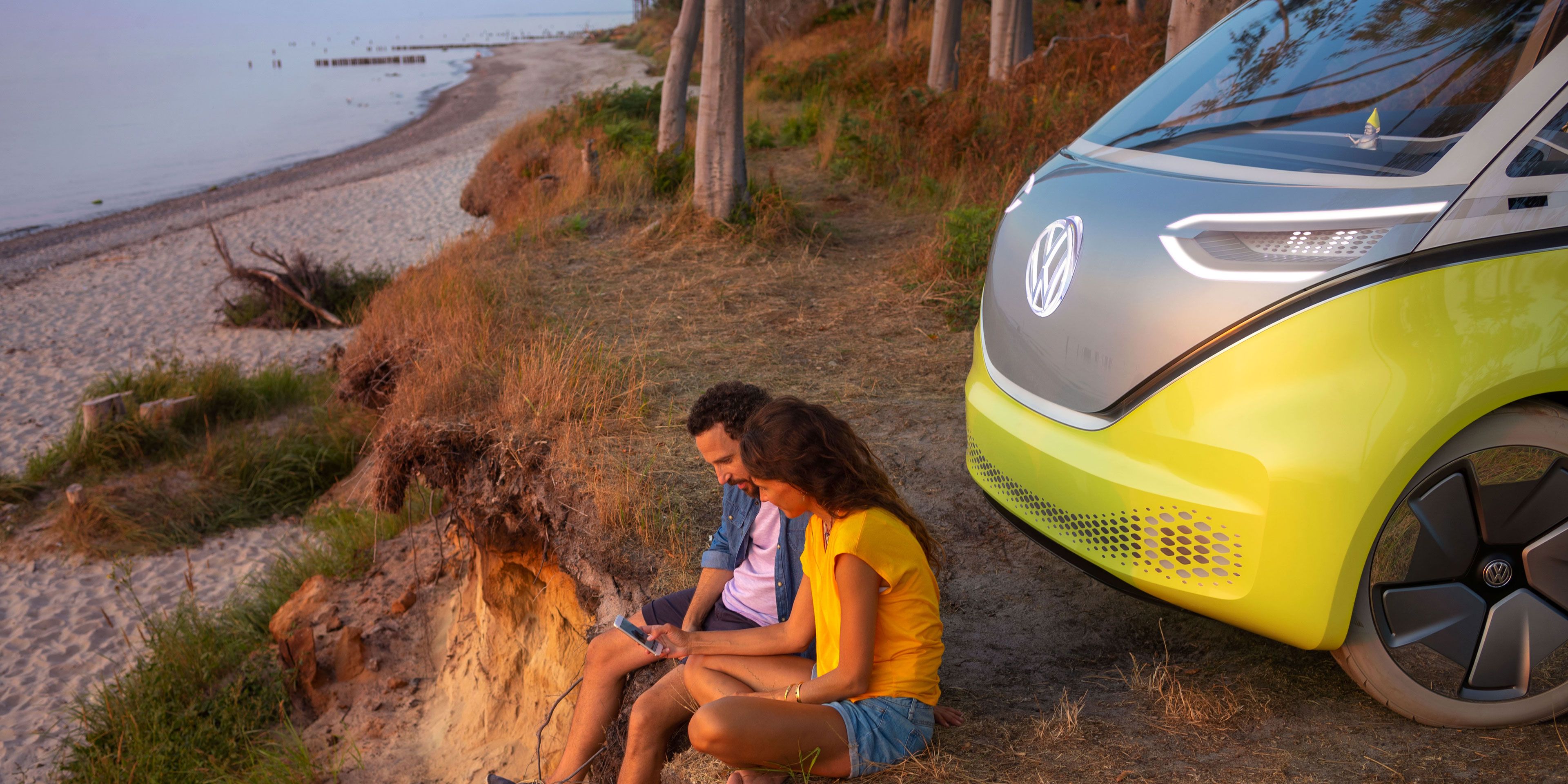 Pause am Strand mit dem ID. Buzz