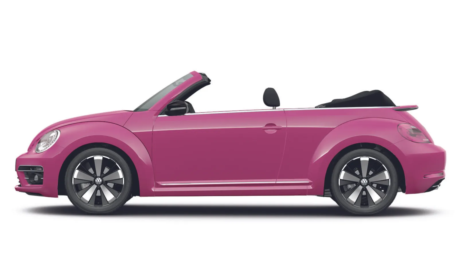 vw volkswagen beetle cabriolet seitenansicht pink edition