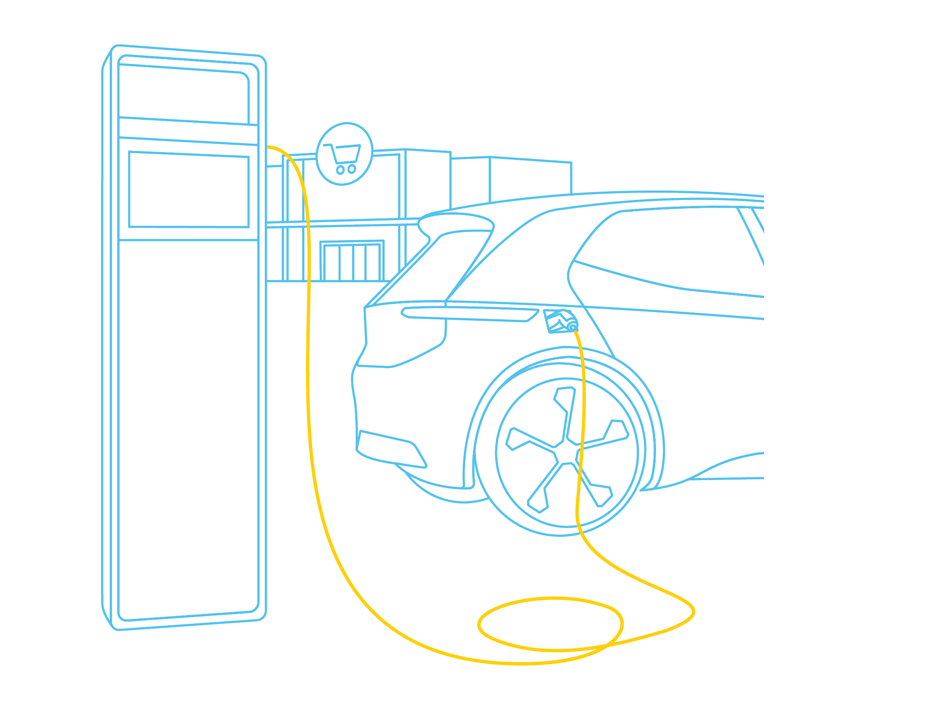vw volkswagen aufladen elektroauto id parkplatz