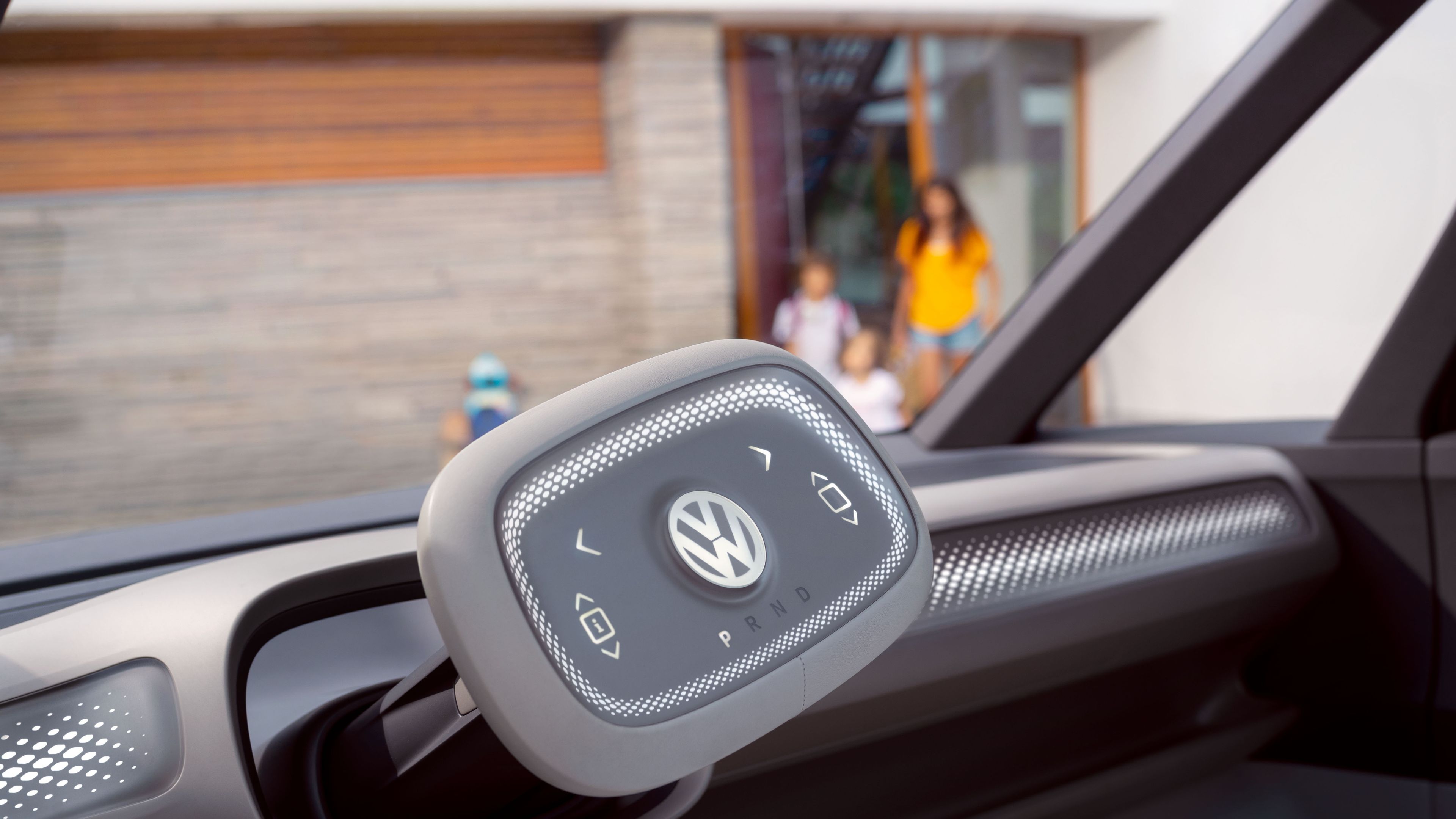 Lenkrad mit Touchpad des ID. Buzz