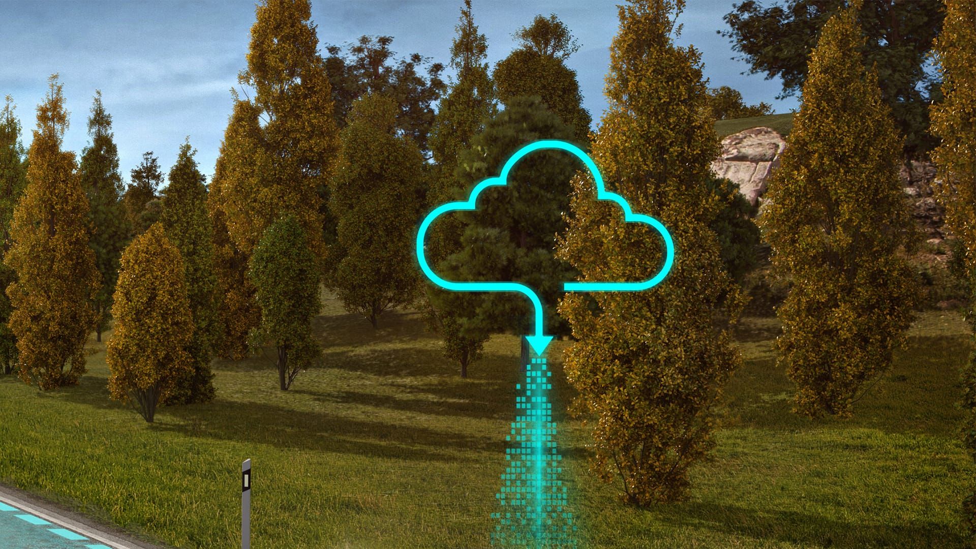 schematische Darstellung des Fahrassistenten „Travel Assist“ in einem VW ID.5